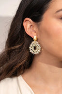 Lott Oorbellen Drop Crystal S w/ Sequins - Light Aqua