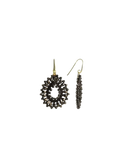 Lott Oorbellen Drop Crystal Small - Metallic Brown