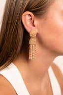 Lott Oorbellen Jellyfish Beaded M - Champagne