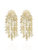 Lott Oorbellen Sequin Flower Rain - Amber Beige
