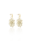 Lott Oorbellen Thick Oval Crystal Sequins - Golden Shadow
