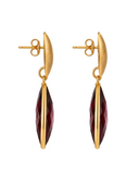 Lott Rode Oorbellen Framed Drop L - Bordeaux