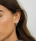 MIAB Oorbellen - Baguette Hoop Goud