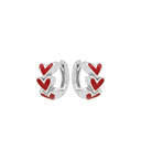 MIAB Oorbellen - Hearts Click Zilver