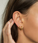 MIAB Oorbellen - Sleek Line Click Goud