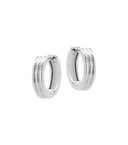 MIAB Oorbellen - Sleek Line Click Zilver