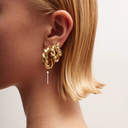 NUNU Gouden Oorbellen Rope Maxi