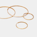 NUNU Gouden Oorbellen Maxi Matt Hoops S-M-L
