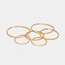 NUNU Gouden Oorbellen Maxi Matt Hoops S-M-L