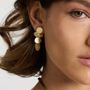 NUNU Gouden Oorbellen Saturnus