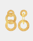 NUNU Gouden Oorbellen Three Rings