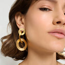 NUNU Gouden Oorbellen Three Rings