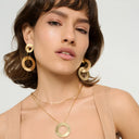 NUNU Gouden Oorbellen Three Rings