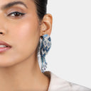 Olivia Dar Blauwe Oorbellen Finch Denim 