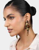 Olivia Dar Bruine Oorbellen Parrot Bronze