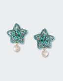 Olivia Dar Oorbellen Starfish Pearl Mint