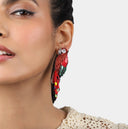 Olivia Dar Rode Oorbellen Ara Tassel Red