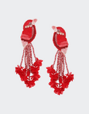 Olivia Dar Rode Oorbellen Kingfisher Red Pink