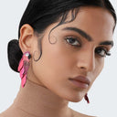 Olivia Dar Roze Oorbellen Ara Fuchsia