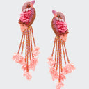 Olivia Dar Roze Oorbellen Kingfisher Pink Orange
