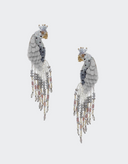 Olivia Dar Zilveren Oorbellen Peacock Silver