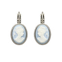 Oorbellen Camps & Camps Rope Ovaal Cameo Blue