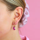 Oorbellen Camps & Camps Druppel Fuchsia