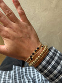 PScallme Armband Dot Chance 2mm Black Gold Coloured