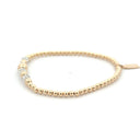 PScallme Armband Dot Chance 3mm Clear Gold Coloured