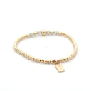 PScallme Armband Dot Chance 3mm Clear Gold Coloured