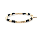 PScallme Armband Gaby Black 4mm Gold Coloured