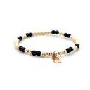 PScallme Armband Gaby Black 4mm Gold Coloured