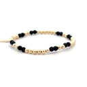 PScallme Armband Gaby Black 4mm Gold Coloured