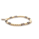 PScallme Armband Gaby Brown 4mm Gold Coloured