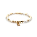 PScallme Armband Gaby Pearl 4mm Gold Coloured