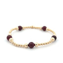 PScallme Armband Lola 5 Burgundy Gold Coloured