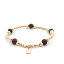 PScallme Armband Lola 5 Burgundy Gold Coloured