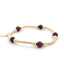 PScallme Armband Lola 5 Burgundy Gold Coloured