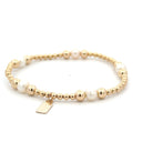 PScallme Armband Lola 5 Pearl Gold Coloured