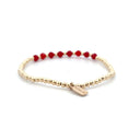 PScallme Armband Mix 8 Dark Red Gold Coloured