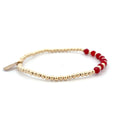 PScallme Armband Mix 8 Dark Red Gold Coloured