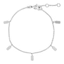 Pure by Nat Armband Rectangle Pendant Zilver