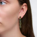 Pure by Nat Bruine Oorbellen Natuursteen Silvia Smoky Quartz