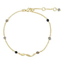 Pure by Nat Gouden Natuursteen Armband Lina Labradorite