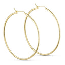 Pure by Nat Gouden Oorbellen Ellie Large Brushed Hoops