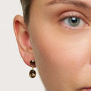 Pure by Nat Natuursteen Oorbellen Jade Medium Smoky
