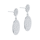 Pure by Nat Oorbellen Flower Pendant