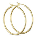 Pure by Nat Gouden Oorbellen Ellie Small Brushed Hoops