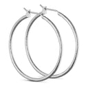 Pure by Nat Zilveren Oorbellen Ellie Small Brushed Hoops