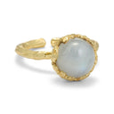Pure by Nat Ring Natuursteen Large Round Moonstone